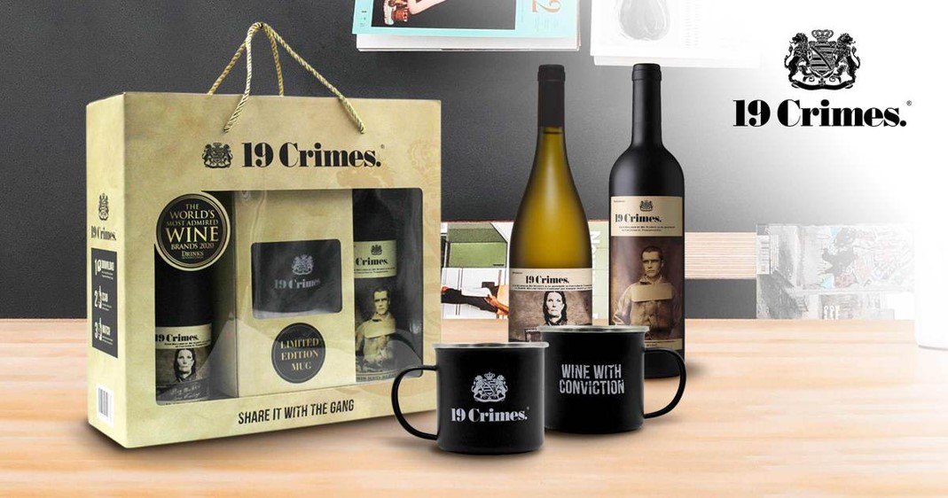 19 Crimes Enamel Mug Gift Set